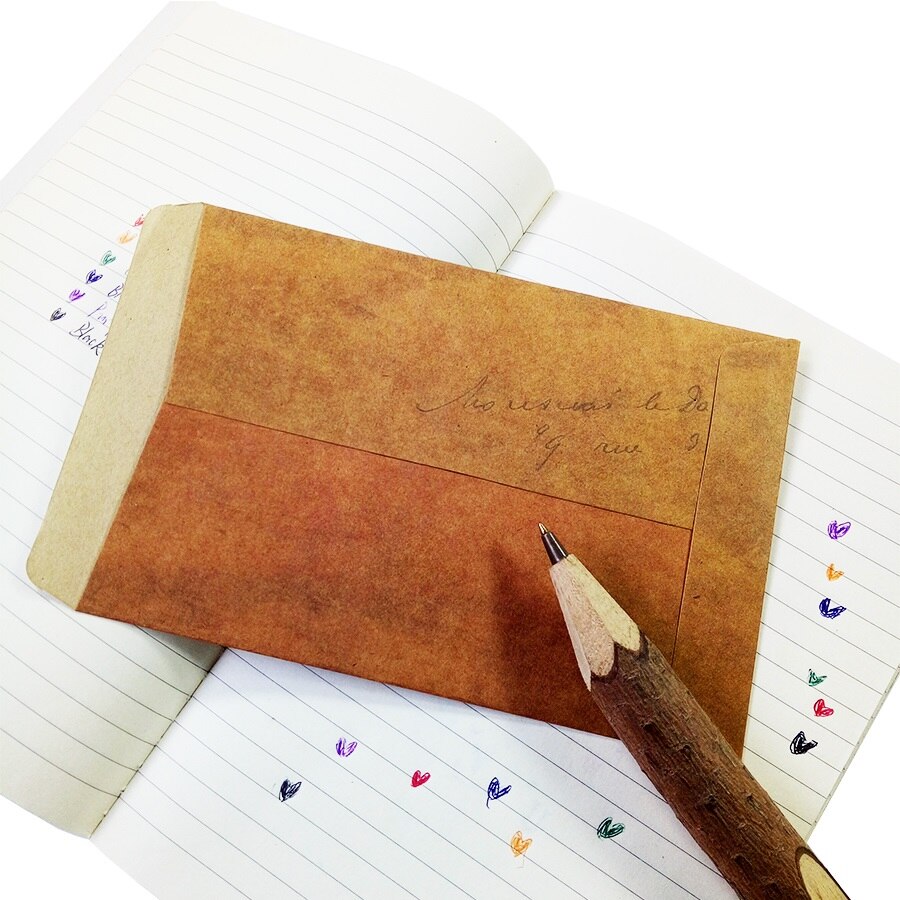100pcs/lot vintage kraft paper stamp series envelopes antique kraft envelope 16*11cm