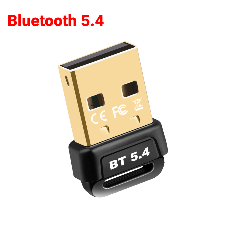 Bluetooth 5.4 Adapter USB Bluetooth 5.3 Dongle Bluetooth Receiver & Transmitter for Bluetooth Keyboard/Mouse/Headphone/Speaker: Brown
