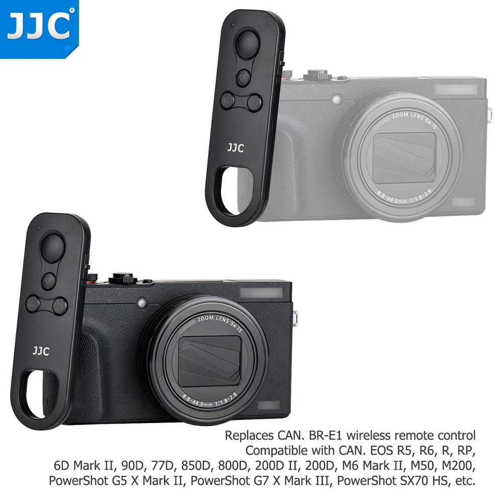 JJC-mando a distancia inalámbrico BR-E1, para Canon EOS R3 M50 Mark II 6D Mark II R5 R6 R RP R3 90D 77D 850D 200D II M200 M50