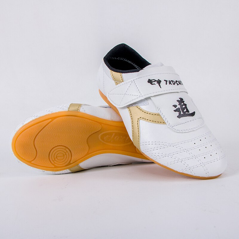 2017cheap Child sneaker PU leather Taekwondo Shoes soft sole breathable Martial Arts Training shoes karate Comfortable WTF shoe