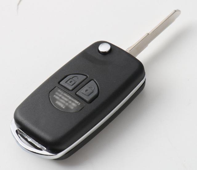 Vouwen Remote Key Case Shell Voor Suzuki Jimny SX4 Swift 2 Knop Flip Met Knop Pad