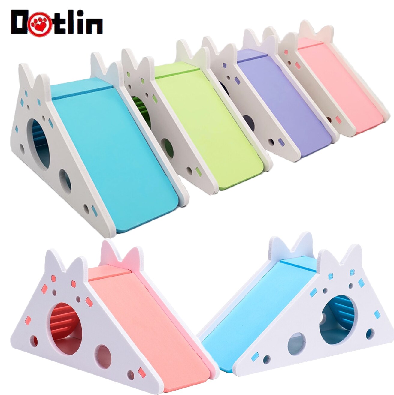 Montiert Hamster Rutsche Spielzeug Guinea Schwein Goldene Bär Lustige Atmungsaktive Hamster Haus Nest Chinchillas Hamster Zubehör