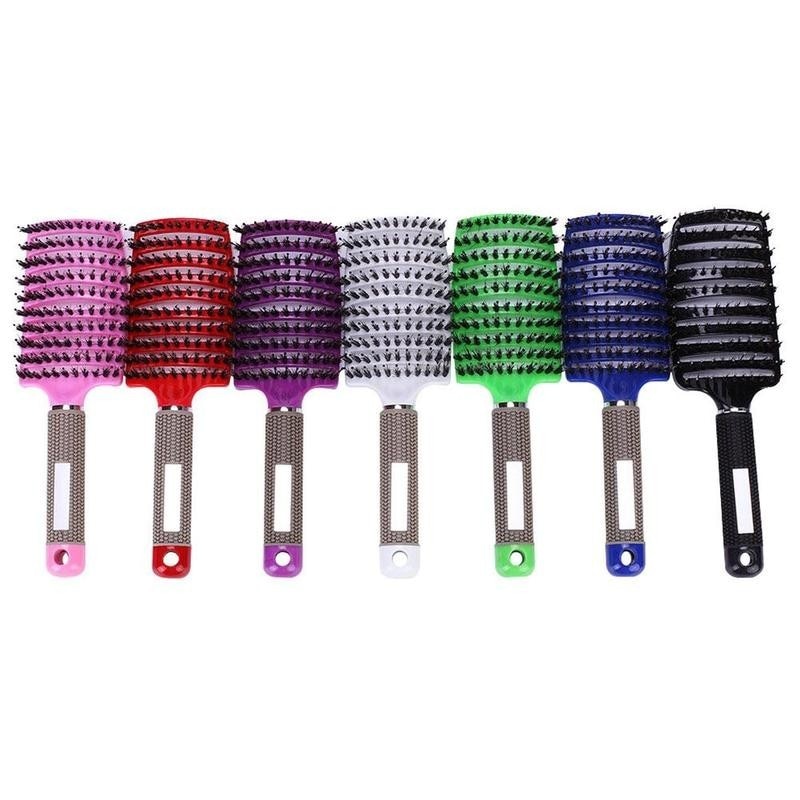 Ontklitborstel met nylon haarborstel, ontklitborstel met haarborstel, kam voor hoofdmassage, haarstylingkam
