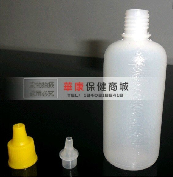 10 stks 100 ml plastic druppelflesje, clear fles met Pilfer Proof Cap kleur cap
