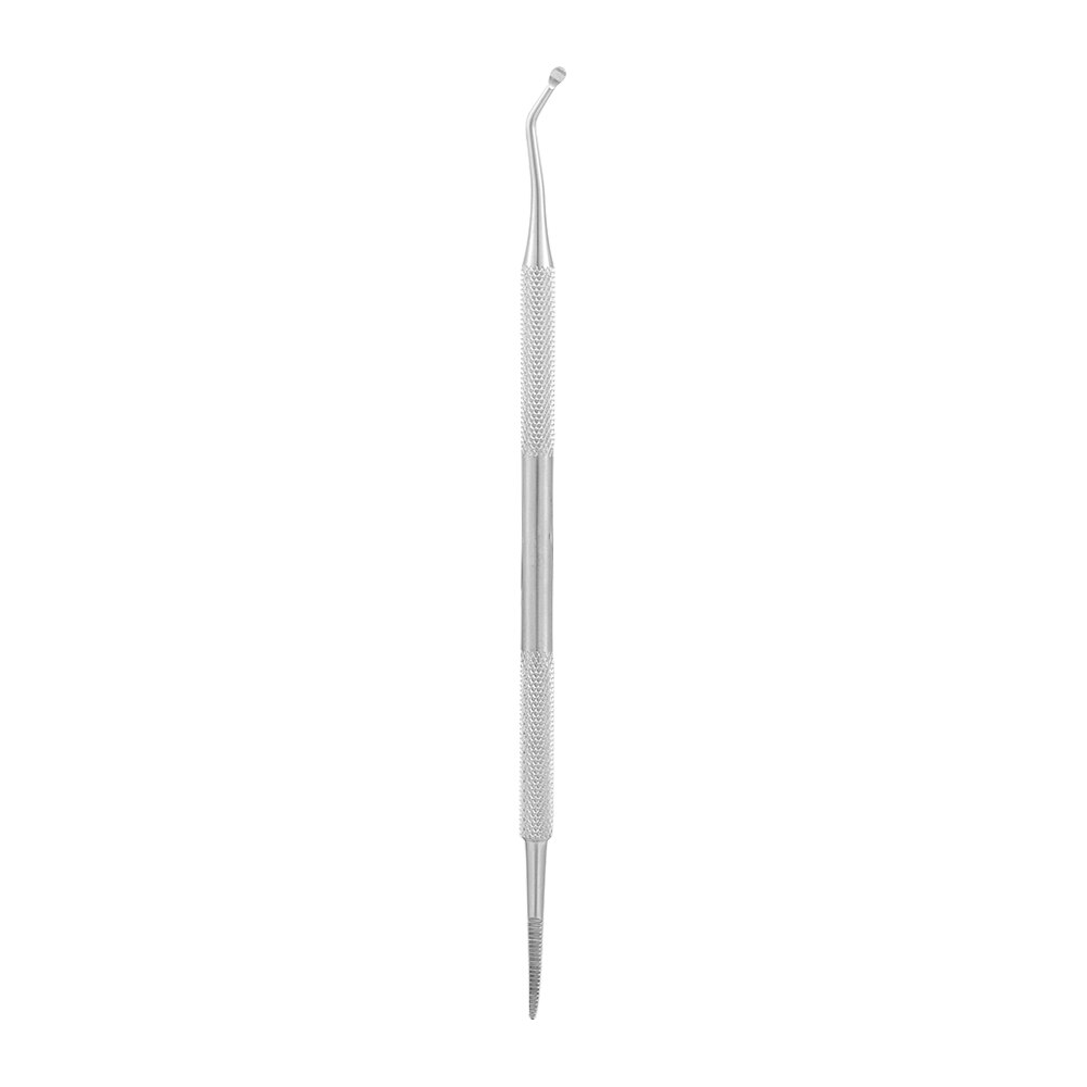 Colher levantador de unha encravada, cabeça dupla, ferramenta de manicure e pedicure, pés, limpeza de sujeira, em aço inoxidável: 2