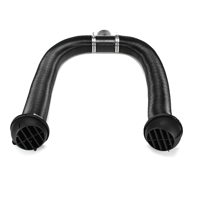 Set Car 60mm Air Parking Heater Pipe Ducting T Piece Warm Air Outlet Vent Hose Clips For Diesel Heater