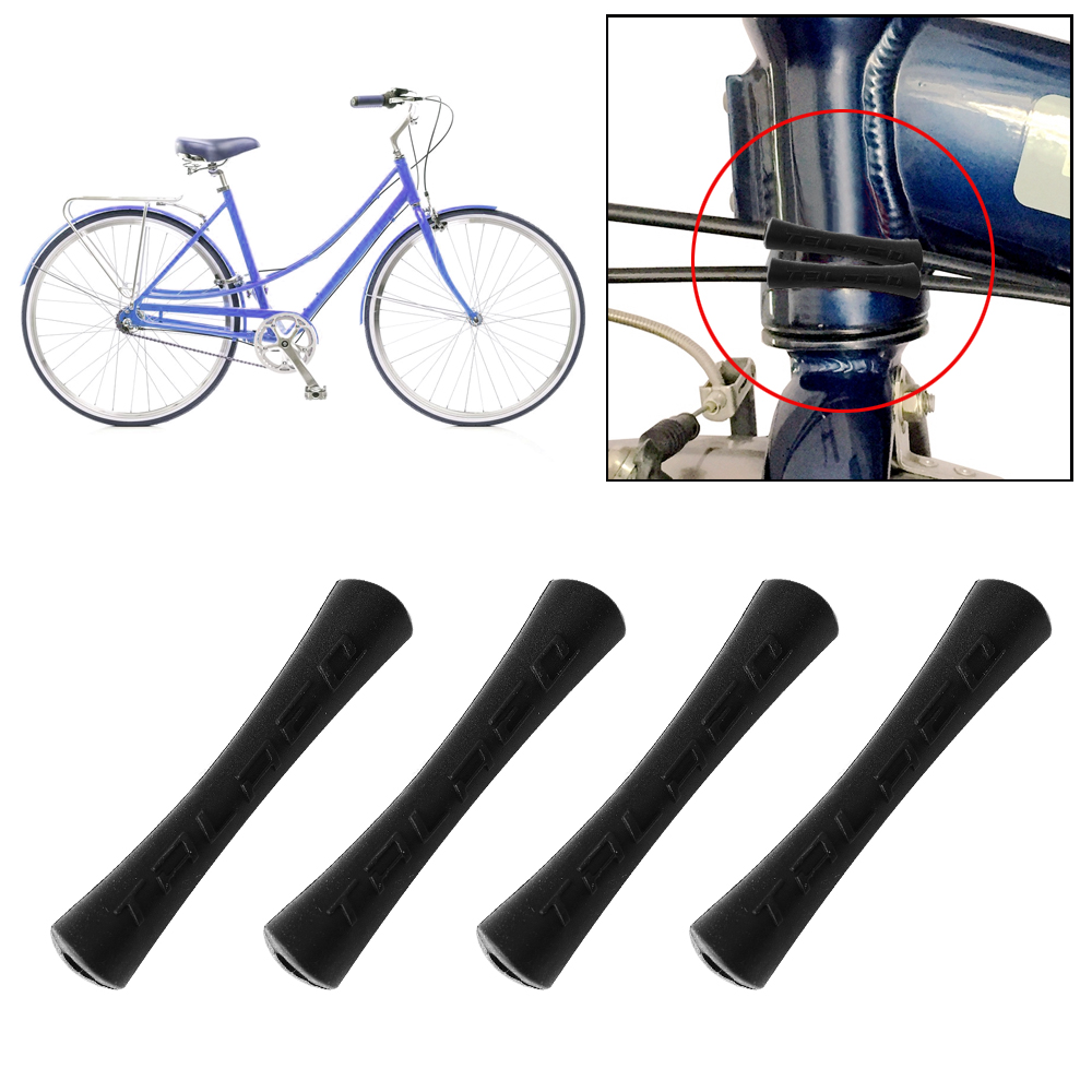 4 Stuks Fiets Kabel Rubber Protector Lijn Pijp Mouw Voor Mountainbike Fietsen 2 Kleuren Ultralight Shift Brake Frame Bescherming