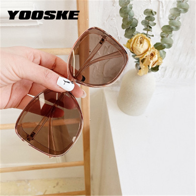 Yooske oversized ronde cat eye zonnebril dames heren vintage heldere gradiënt zonnebril retro brillen  uv400