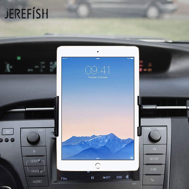Universal 4 - 11 tommer tablet holder bil cd slot tablet beslag mobiltelefon holder monter stativ drejelig til ipad samsung pad