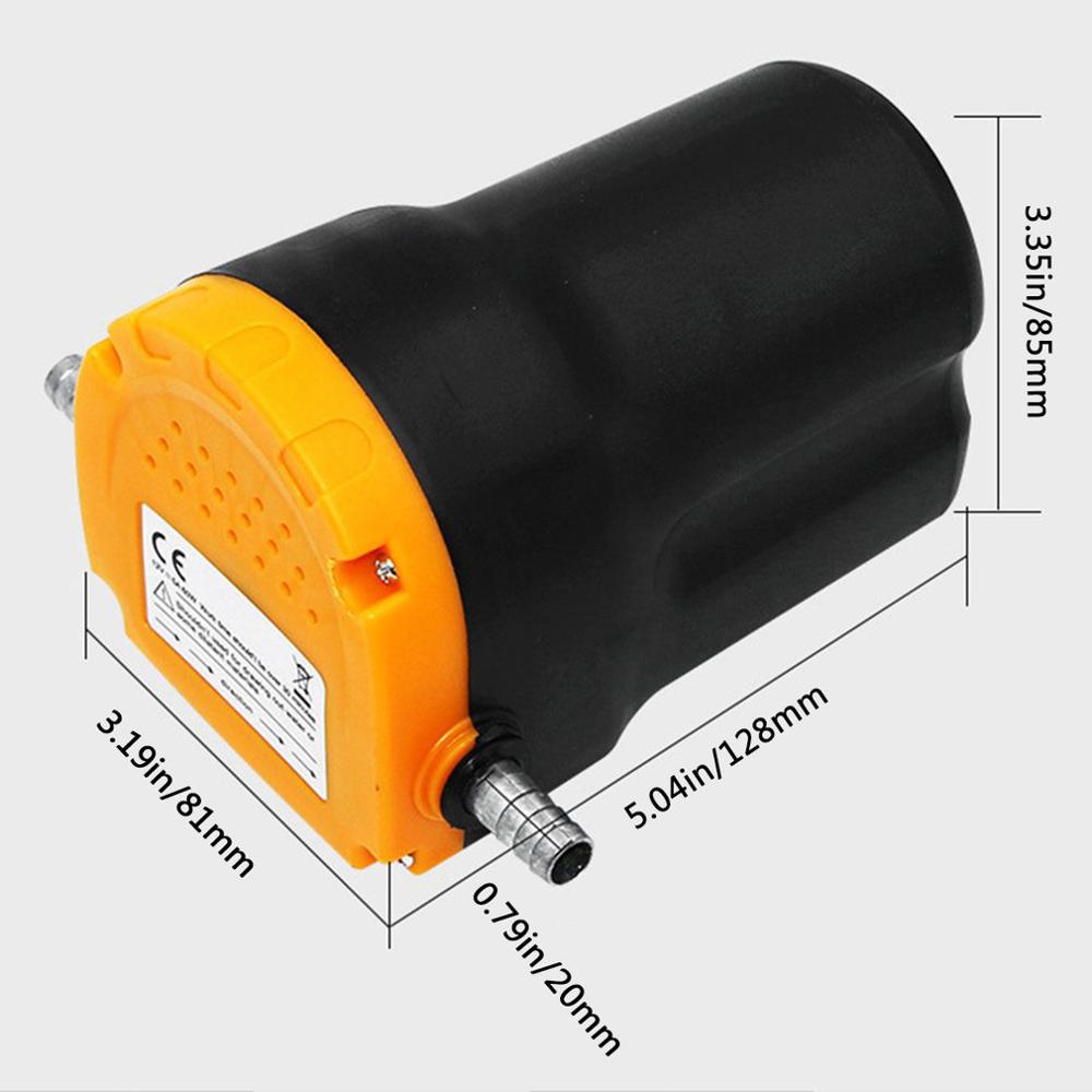 12V 60W Oil/crude oil Fluid Sump Extractor Scavenge Exchange Transfer Pump Suction Transfer Pump + Tubes for Auto Car Boat Mot