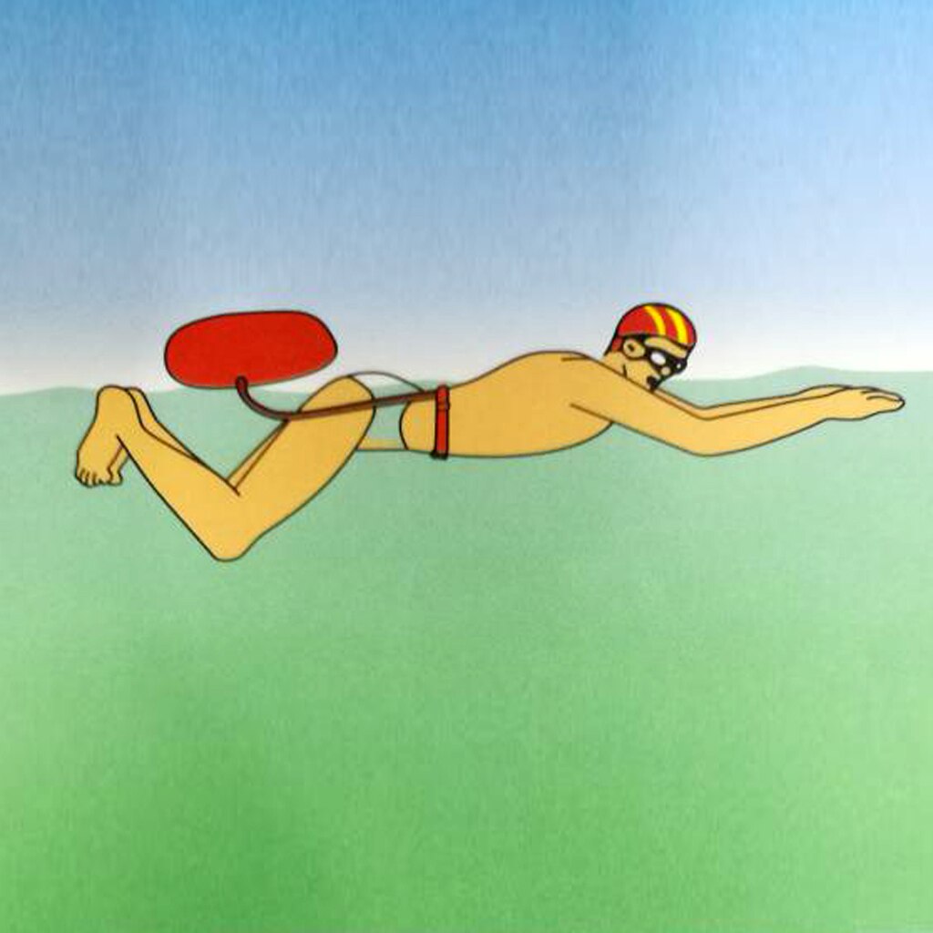 Bouée de natation de sécurité gonflée, pour piscine, eau libre, mer,