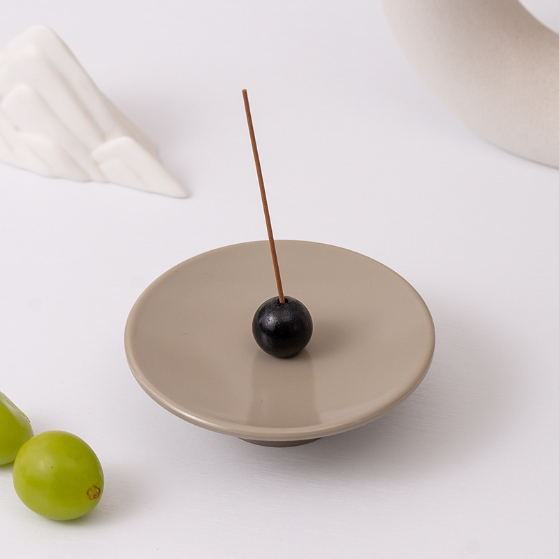 Holzkugel Weihrauch Halfter Weihrauch Tablett Kerzenhalter Aroma therapie Räucher gefäß Wohn accessoires für Offce Wohnzimmer