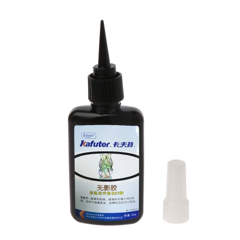 50ml K-300 cola uv que cura a colagem líquida de vidro transparente adesiva do reparo da ligação