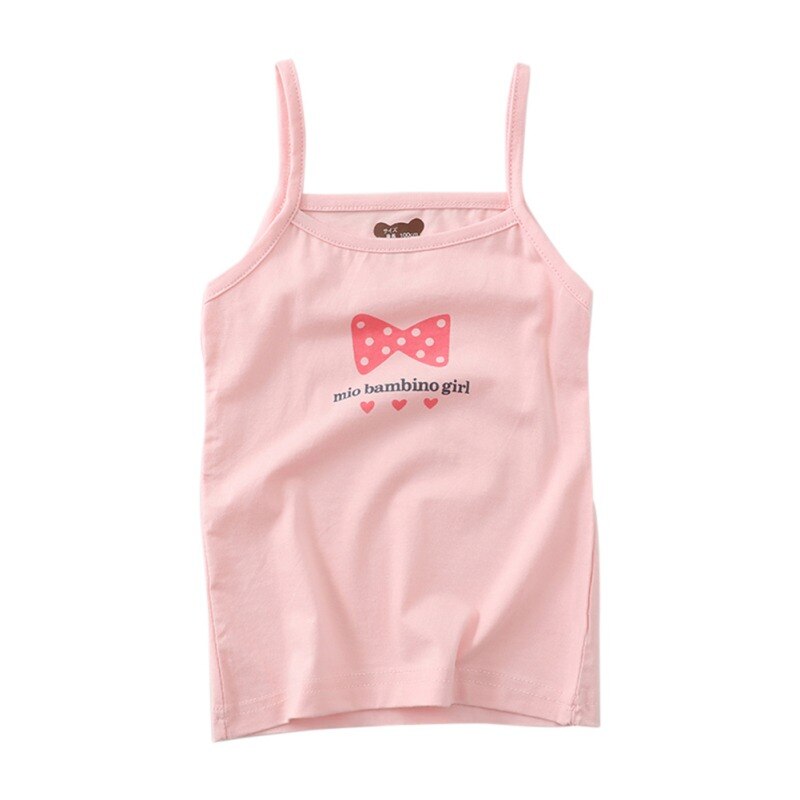 Sommer stil jente undertøy barneklær tank topper til jenter blondere søte bomull jenter kamisole underskjorte 2-8t tenåringe singlets: B / 110
