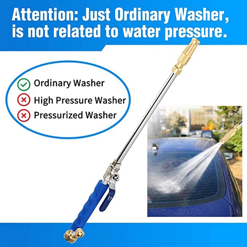 High-Pressure Power Washer, Glass Window Cleaning Sprayer, Expandable Household Garden Car Washing