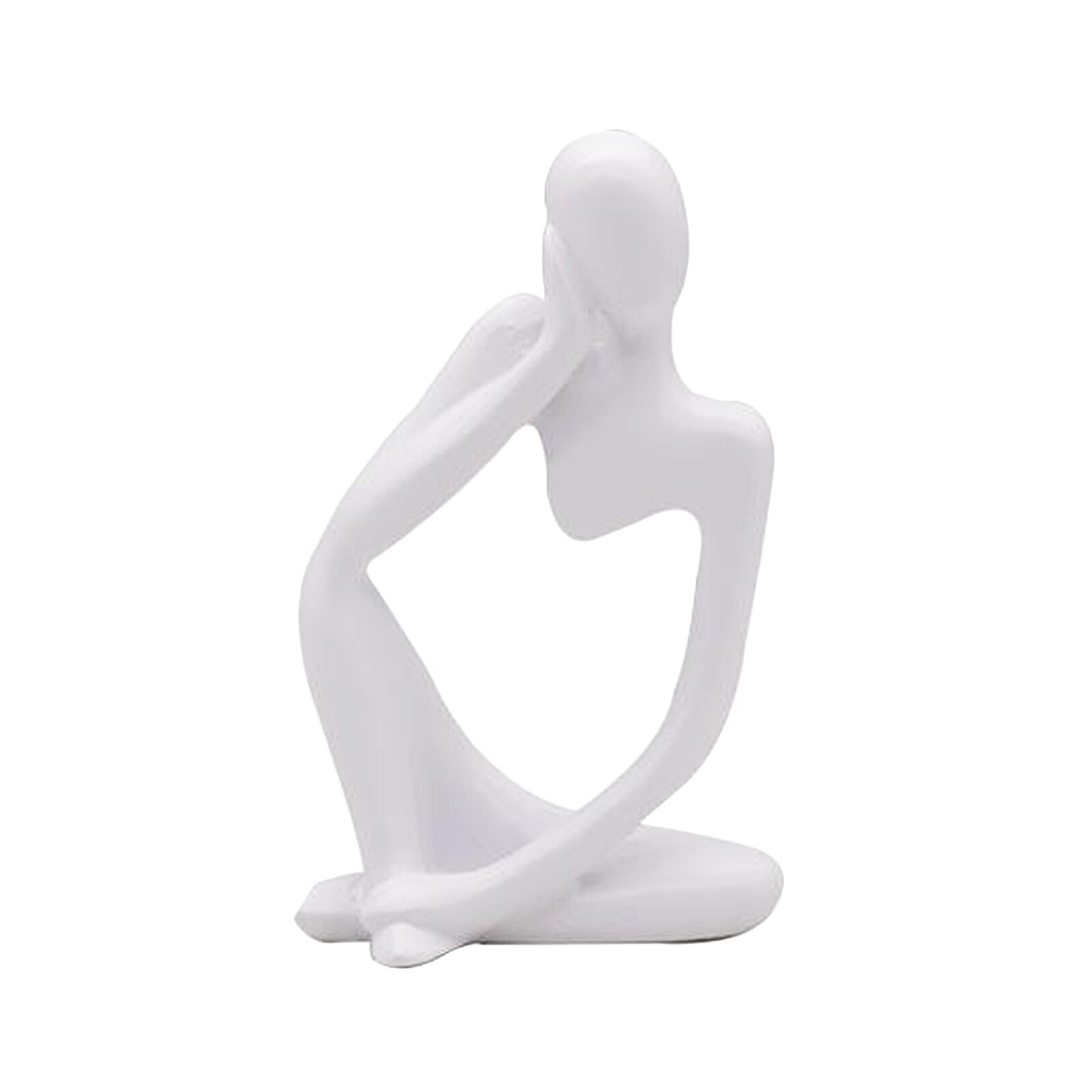 Abstract Denker Sculptuur Hars Beeldje Tekens Denken Mensen Ambachten Ornamenten Zandsteen Standbeelden Home Decor: White Left