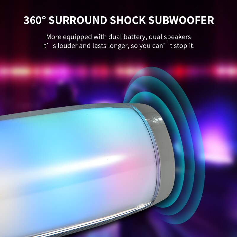 TG157 LED Blinkt Licht Bluetooth Lautsprecher tragbar Mit Seil draussen Loundspeaker 1200 mAh Stoff Wasserdicht Subwoofer FM Radio