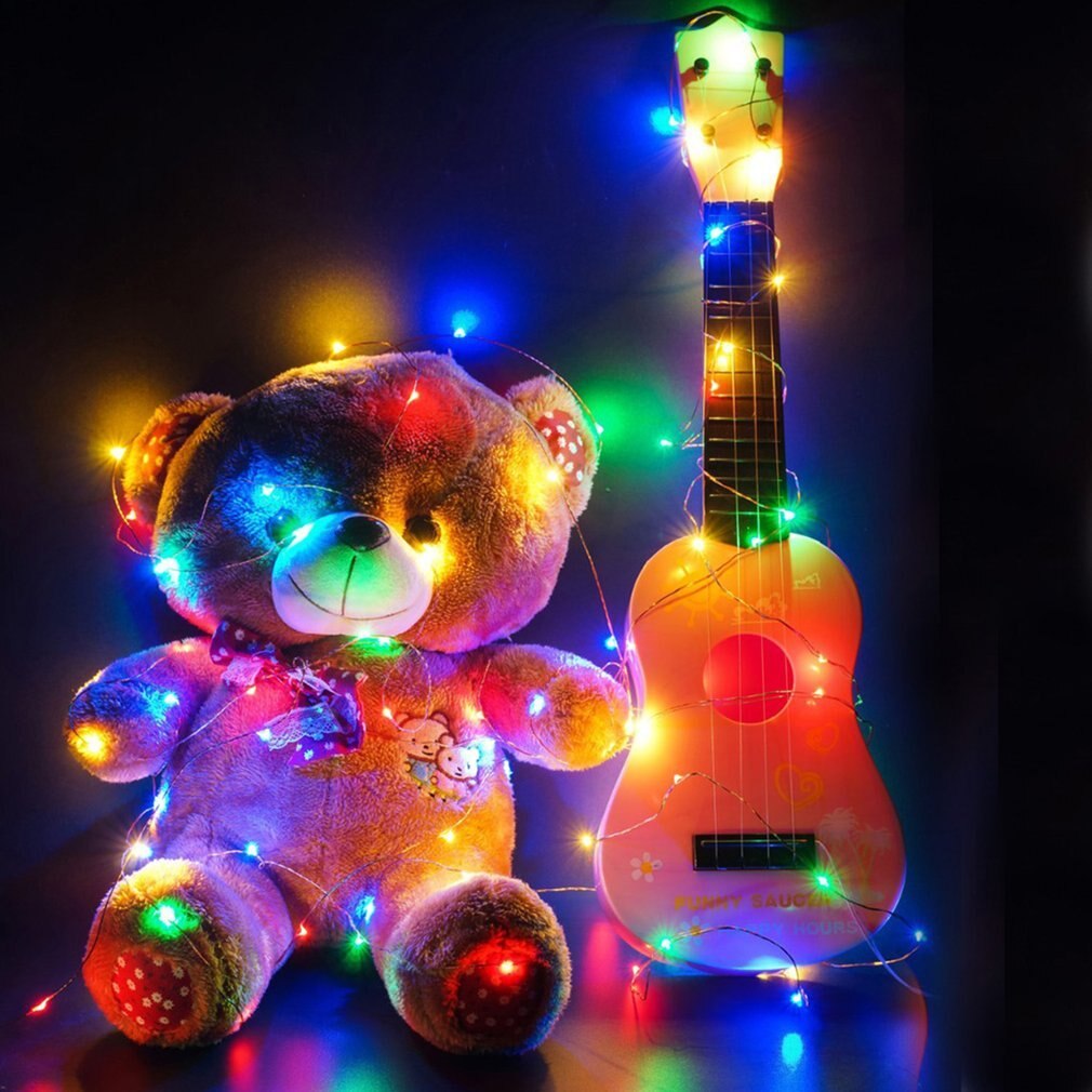Battery Operated 3 Meters String Light with 30 LEDs Christmas Wedding Party Decor LED Copper Wire Light String: colorful