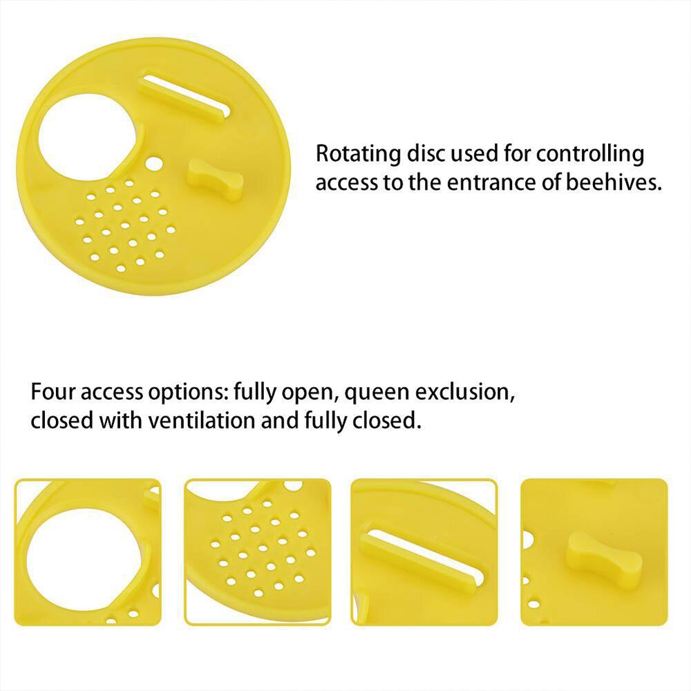 15 Piece Of Plastic Beehive Round Door Beehive Honeycomb Flow Box Honeycomb Door Beekeeping Equipment