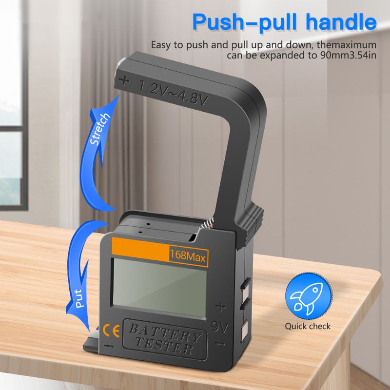 Digital Lithium Battery Capacity Tester Universal Battery Load Analyzer Display for Lithium 18650 AAA AA Button Cell Tester