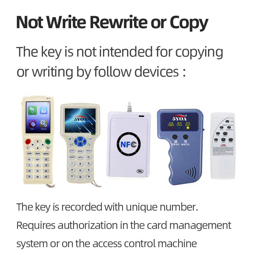 Tag RFID 125kHz EM4100 - Porte-clés Coloré - Skynet Italia - Neuf