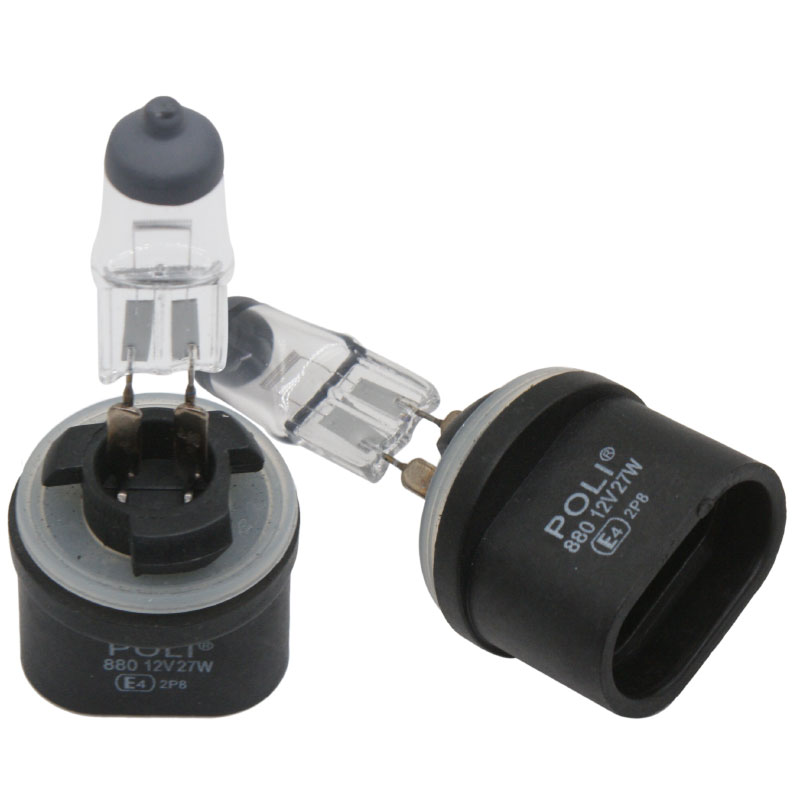 Lymoyo 2 st  h27 880 881 auto halogenlampor bil 12v 27w 4300k varmvit original glödlampa strålkastare belysning dagsljuslampa