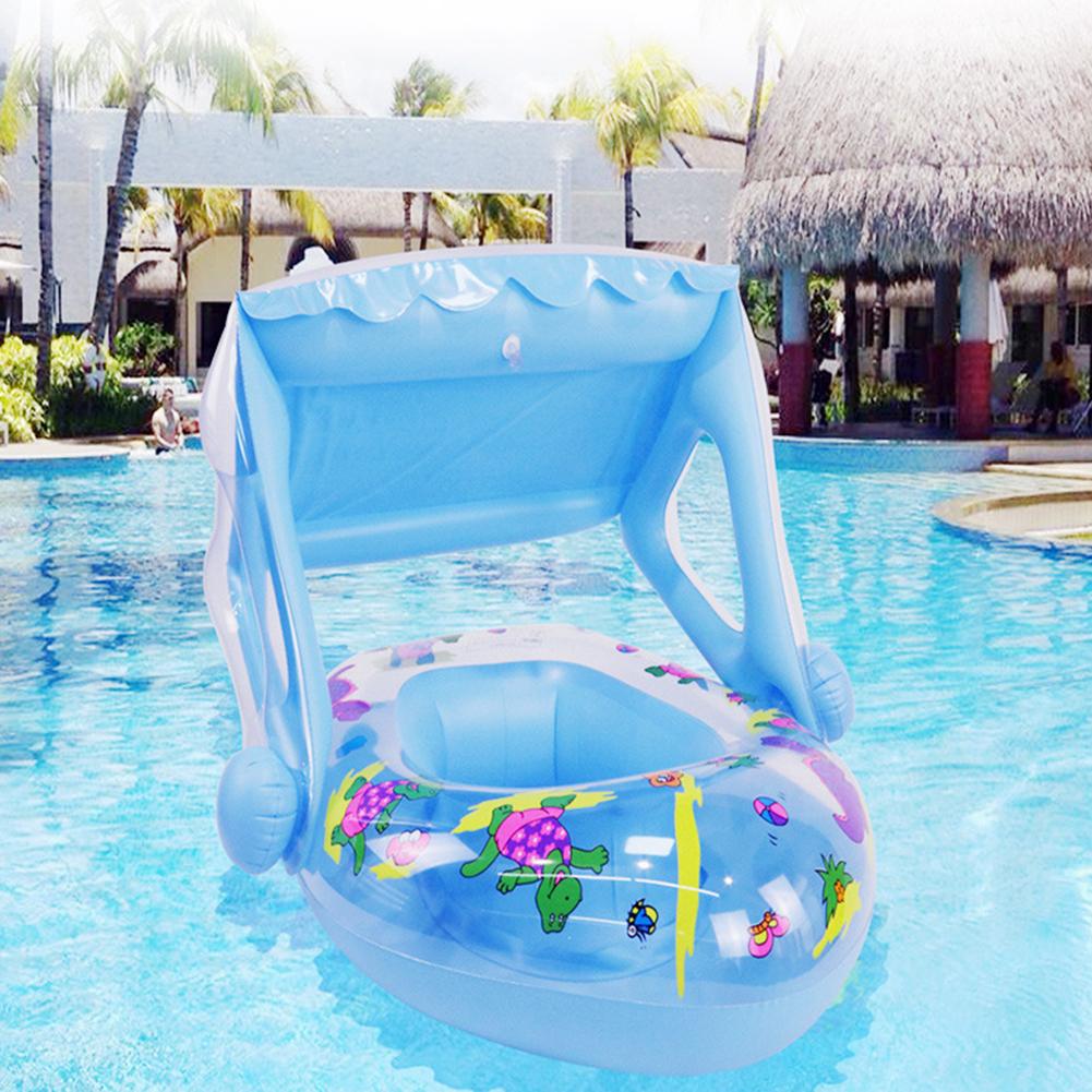 Baby pool flyder tegneserie gummibåd børn oppustelig swimmingpool liggestole baby sommer sjov udendørs pool legetøj flydeflåde