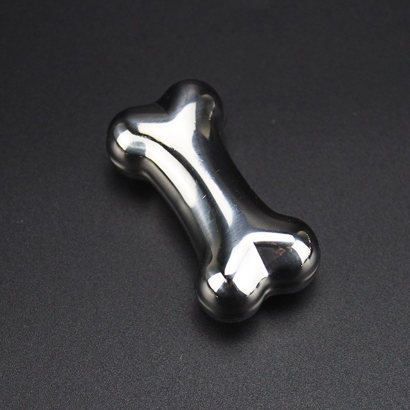 Cubos de hielo de acero inoxidable piedras de whisky piedras de enfriamiento reutilizables rocas para bebida vino cerveza mantener su bebida fría más tiempo: Bone 1 pcs