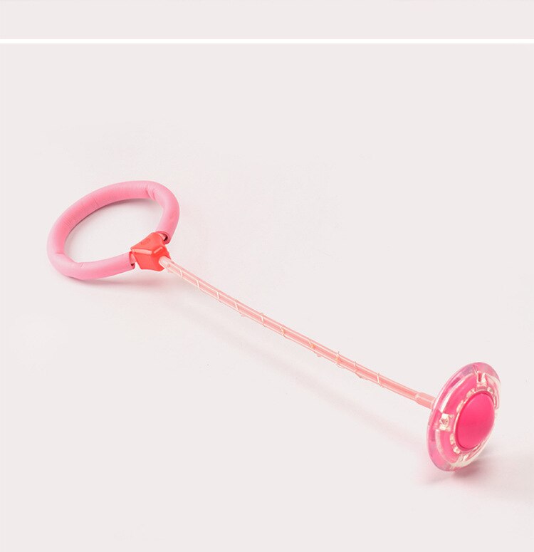 draussen Bein Ball rotierend Ring hüpfen Bälle Fuß Blinkt Überspringen Ball springen Seile Schwingen Sport Ball OutdoorToys Springen tanzen: Rosa