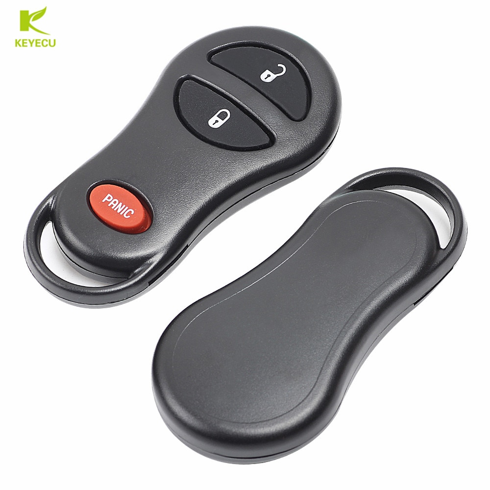 KEYECU Replacement Remote Key Fob for Jeep 1999-2001 Cherokee 1999-2004 Grand Cherokee FCC: GQ43VT9T+ 4D64 Chip Transponder