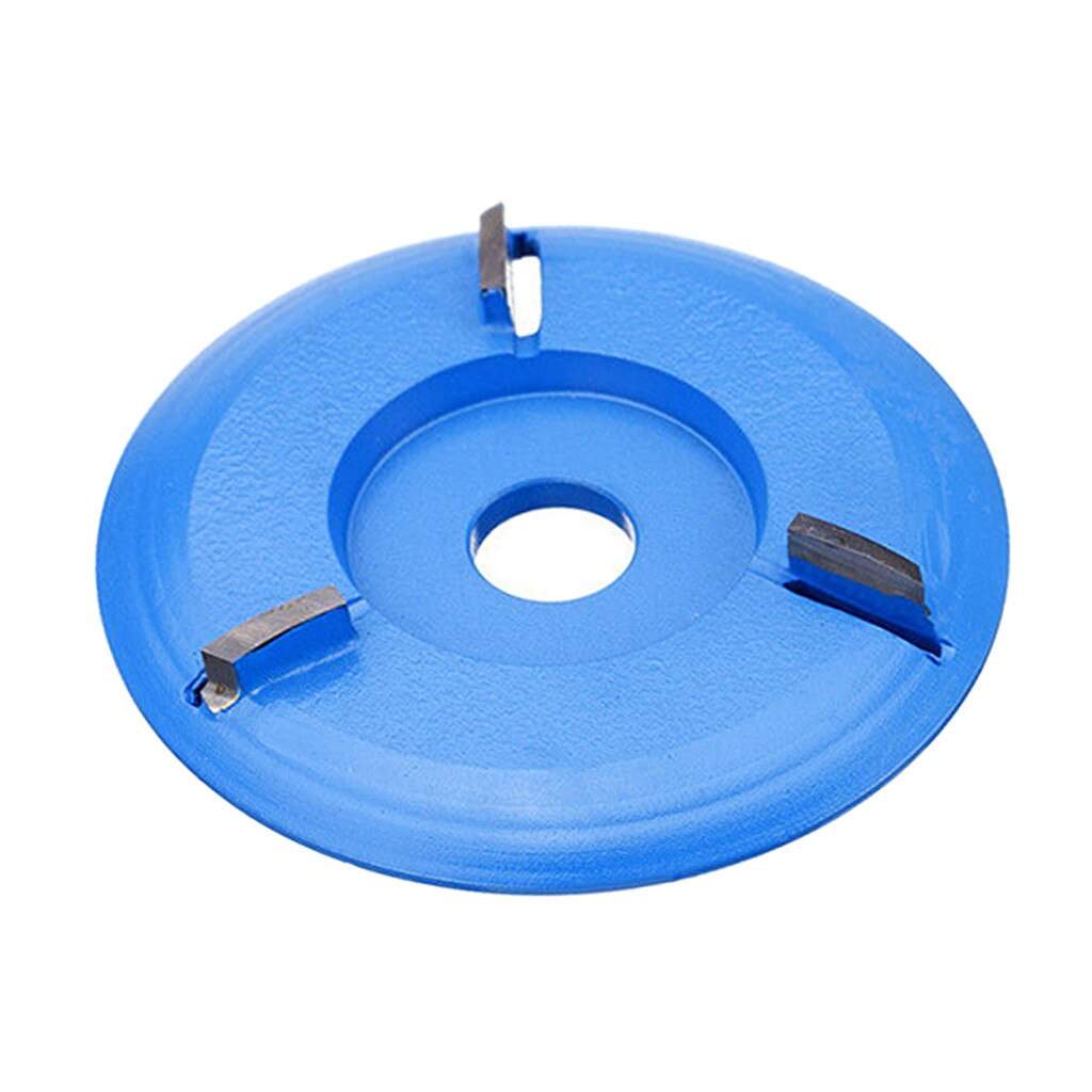 Three Tooth Milling Cutter 16mm Woodworking Turbo Plane For Aperture Angle Grinder Wood Carving Cutter Milling Cutter: Gray