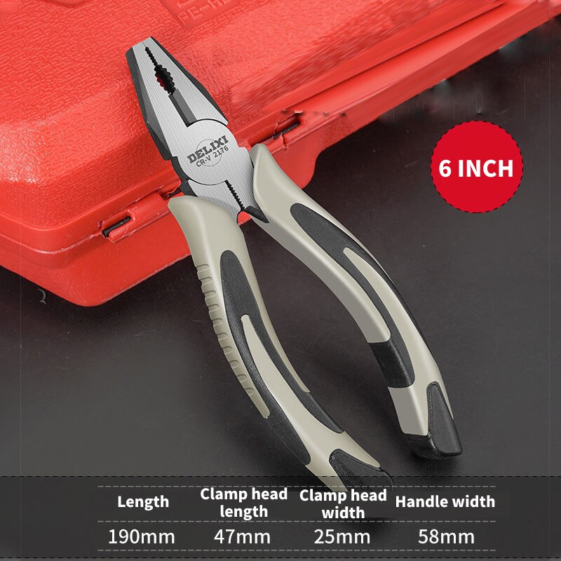 Multifunctional Wire Cutters Pliers Needle Nose Pliers Diagonal Pliers Wire Cable Cutters Hardware Plier Electrician Hand Tools: Family wirecutte 6in