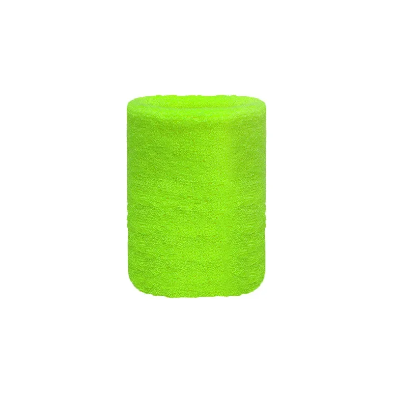 Muñequeras deportivas de toalla, bandas para el sudor de tenis, protector de muñeca para baloncesto, voleibol, pádel, Fitness, envoltura de muñeca, puño, 1 unidad: Verde claro