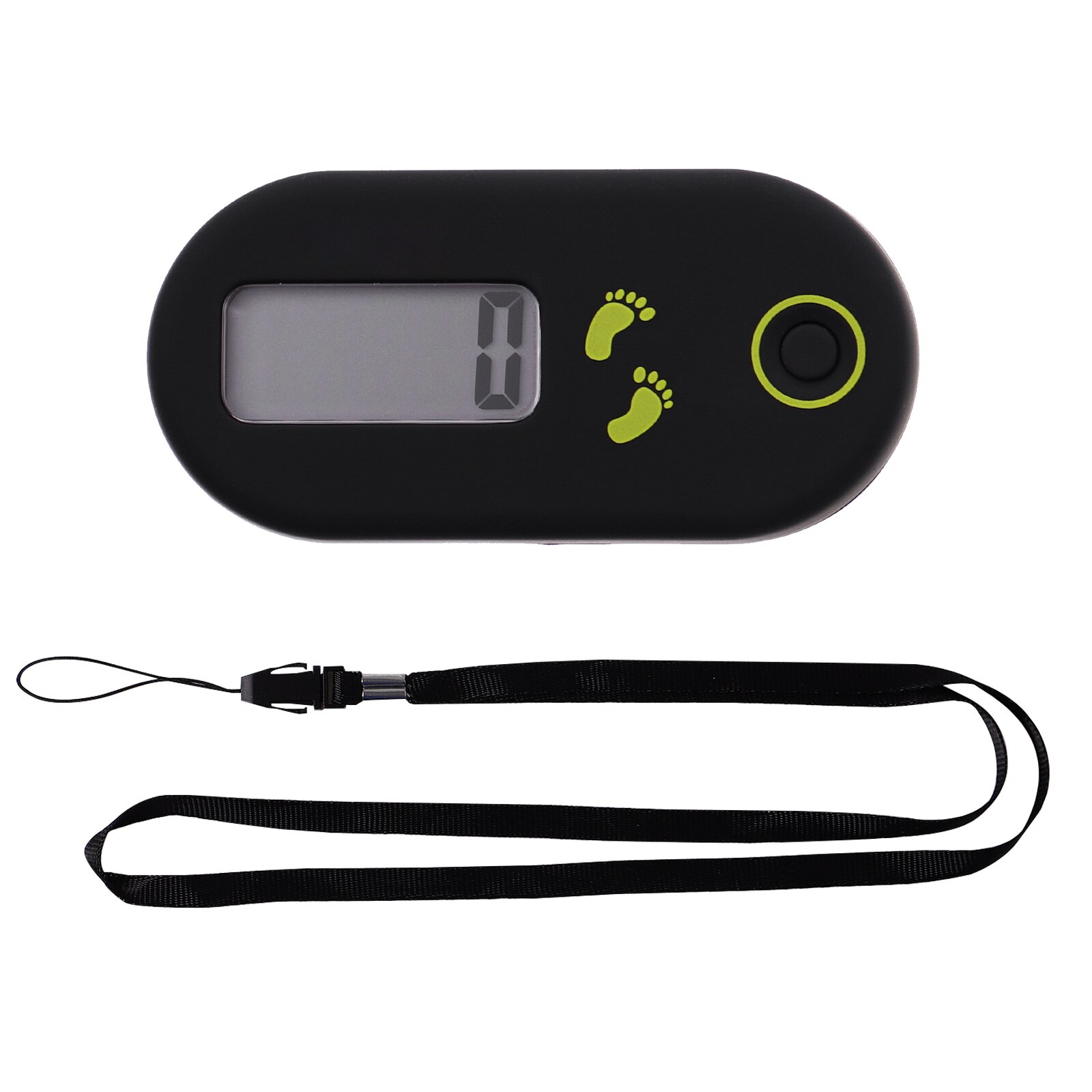 Clispeed Simple Mini Step Counter Walking 3D Digital Pedometer for Exercise Men Women (Black)