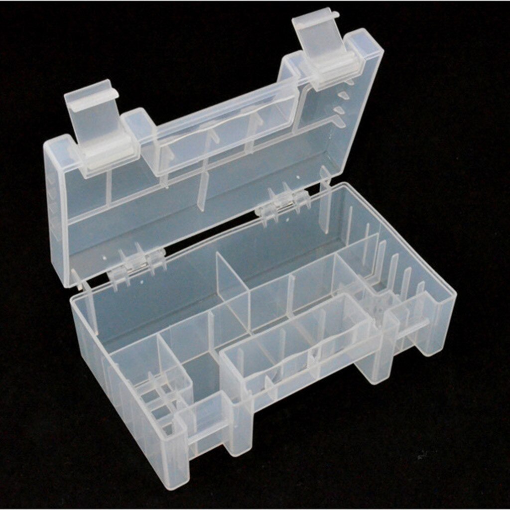 Hard Plastic Clear Case Cover Houder Aaa Batterij Opbergdoos Gesp Grote Capaciteit Opbergdoos Met Vochtbestendig Opbergdoos