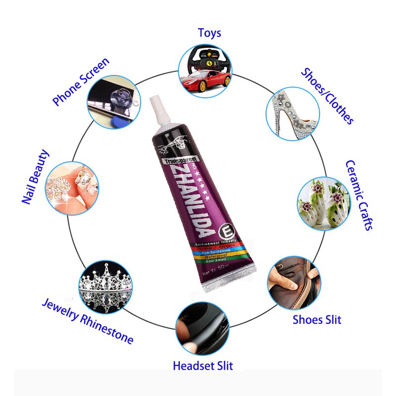 3Pcs 15Ml Super Mobiele Telefoon Screen Glas Lijm T7000 Display Reparatie Lijm B7000 Stof Textiel Sieraden Bead T9000 b6000 E8000