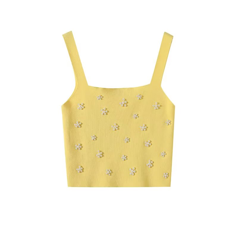 Trafzr søde toppe til kvinder gyaru sommer cropped gary clothes bustier crop strikket  y2k vest dame tubetop med åben ryg: Xs