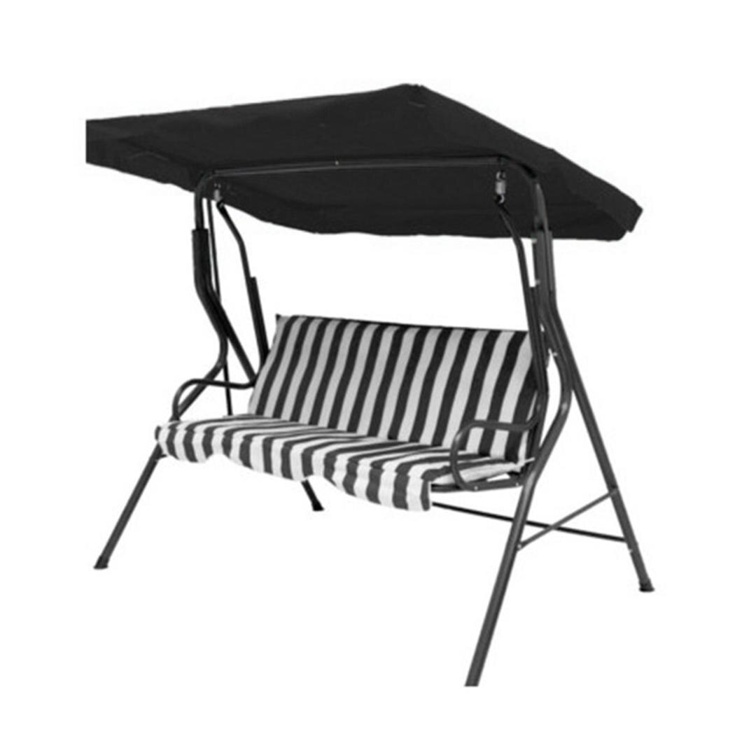 Strandstoelen buiten patio schommel luifel anti uv binnenplaats luifel stoel luifel strandstoel huishoudelijke benodigdheden zomer benodigdheden: Zwart maat 1