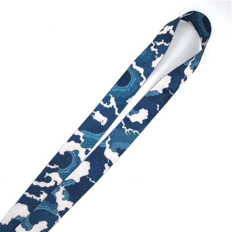 Hokusai Wellen Nacken Gurt Schlüsselband Für Schlüssel Ich würde Karte Nacken Gurt praktisch Riemen USB Abzeichen Halfter Schlüsselanhänger Hängen Seil lanyards