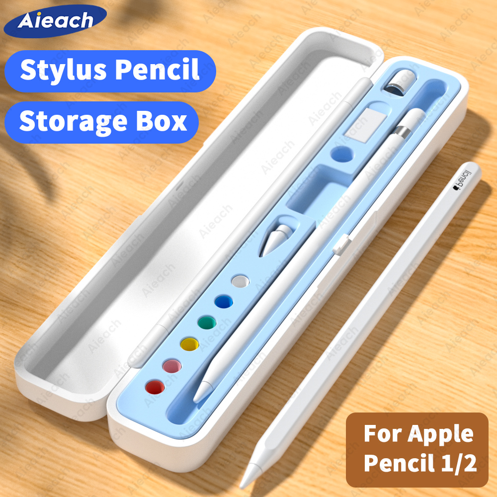 Estuche Universal para lápiz óptico Apple Pencil 1ª y 2ª generación, accesorios, caja de almacenamiento portátil dura para iPad Pencil