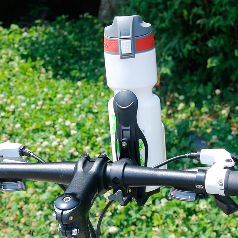 Lot De 2 Supports De Bidon Vélo – Montage Guidon Ou Tige De Selle – Noir Aluminium