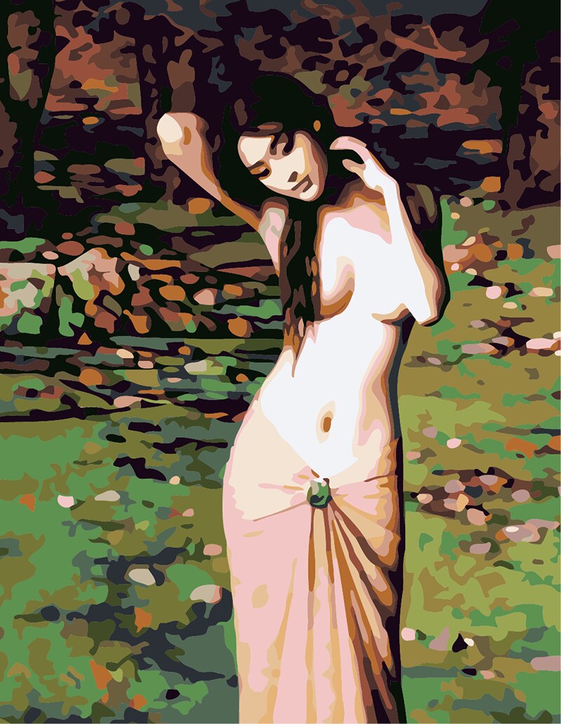 DIY Painting By Numbers Adults Portrait Full Kits Oil Paint By Numbers Art Figure Drawing 50x40cm Home Decor: 6871
