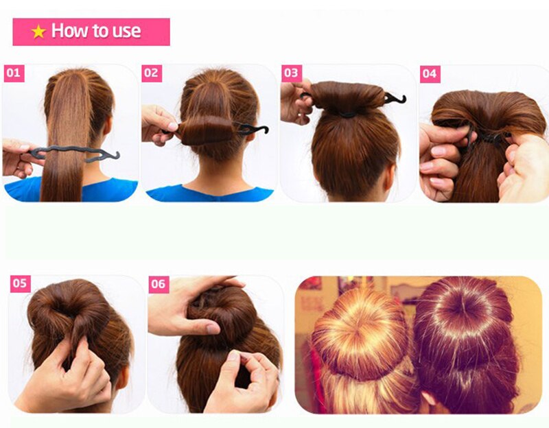 4 Stks kam haar borstel professionele styling tool krulspeldhaar haar Twist Styling Clip Stick Bun Maker Braid Gereedschap Haar accessoires