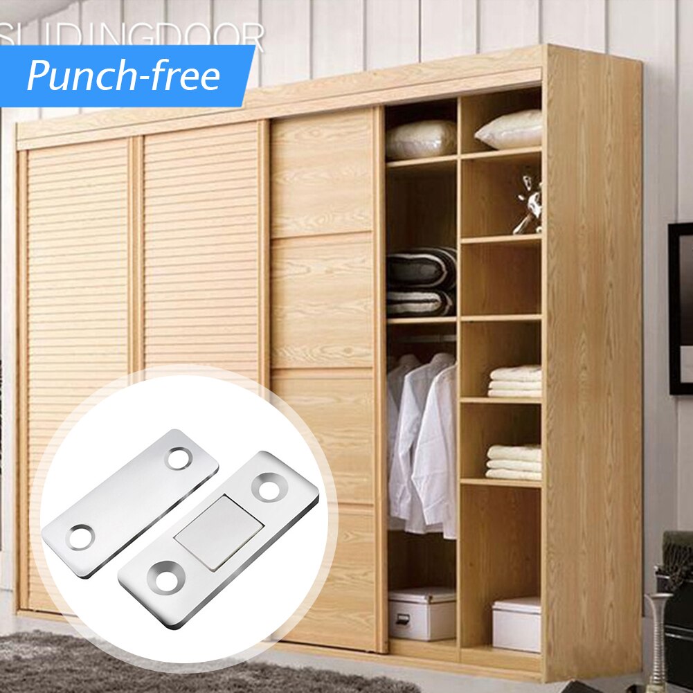Strong Magnetic Door Closer Cabinet Door Catch Latch Furniture Doors Magnet Stop for Closet Cupboard Furniture Hardware