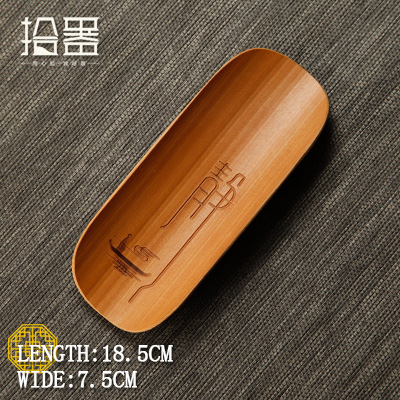 Thé sculpté en bambou fait à la main, fait de bambou naturel, tasse à thé Lotus Zen, accessoires pour service à thé: 07