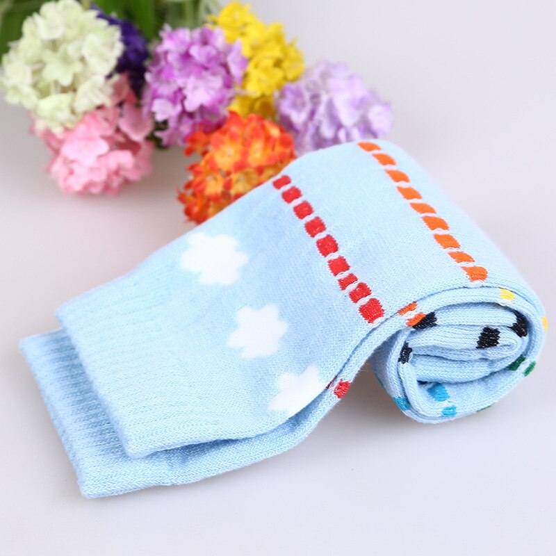 Baby Legs Warmers Cotton Cartoon Knee Childern Girls Baby Knee Pads Soft Blue Socks Legging Infant Children Accessories