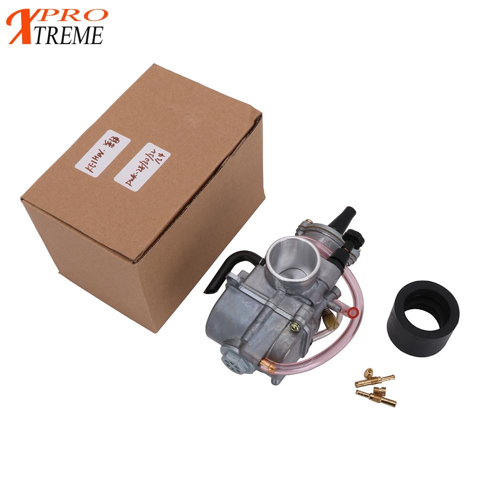 Carburador universal PWK para motocicleta, 21mm, 24mm, 26mm, 28mm, para MAIKUNI, Keihin, Koso, OKO 2T, 4T, ATV