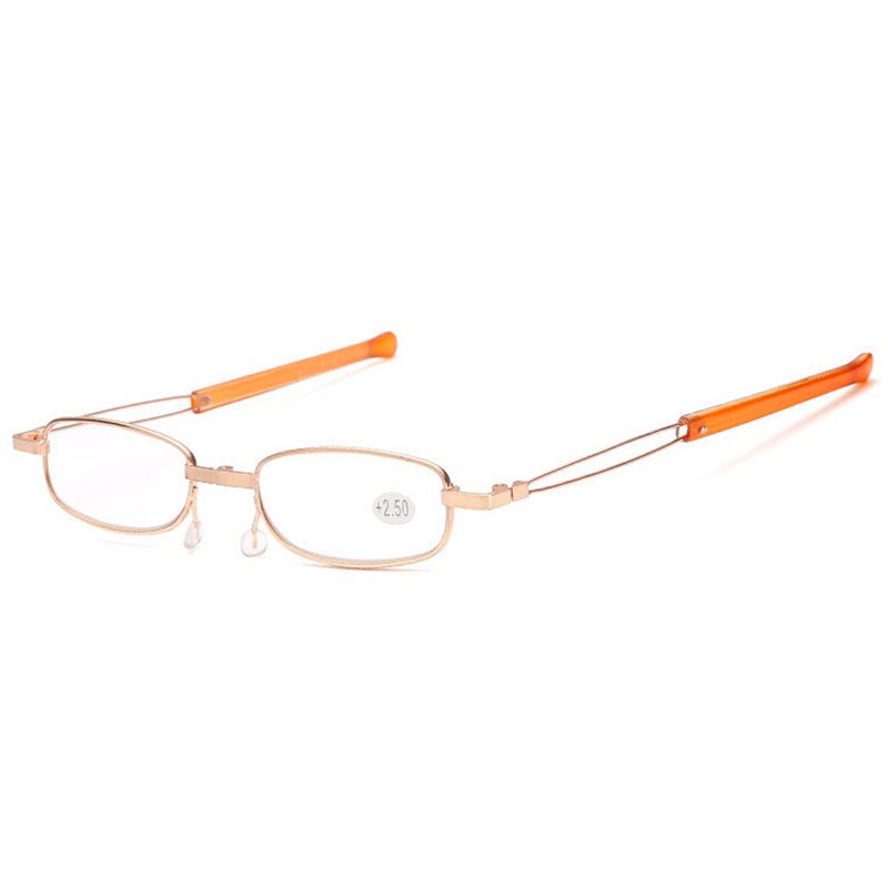 Zilead Mini Leesbril Mannen Vrouwen Vouwen Telescopische Presbyopie Bril Dioptrie + 1.0 + 1.5 + 2.0 + 2.5 + 3.0 + 3.5 + 4 Unisex