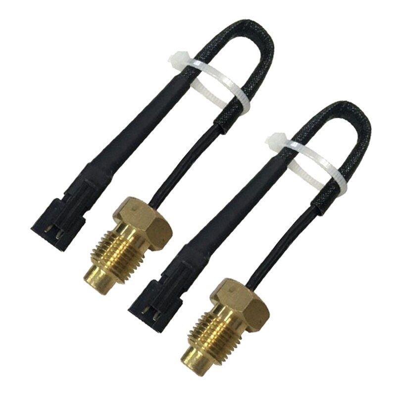 50K Thermistor Temperature Sensor Waterproof NTC Temp Sensor Probe M10 Thread Probe Cable High Sensitivity Durable
