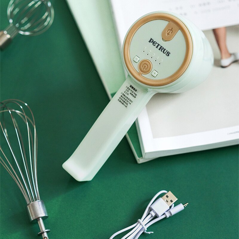 Wireless electric whisk household small mute automatic mini multi-function baking mixing charging type